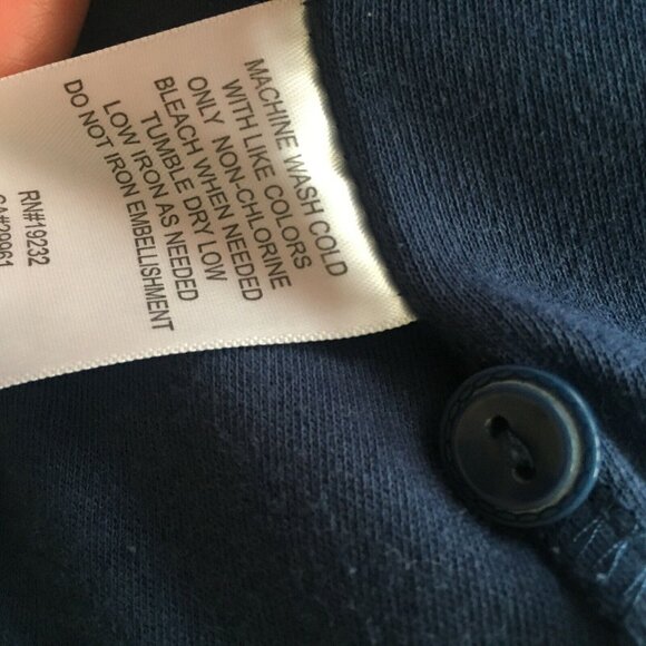 Alfred Dunner Blue Casual Top Shirt Embroidered Flowers Summer Casual Size Large - Picture 6 of 7